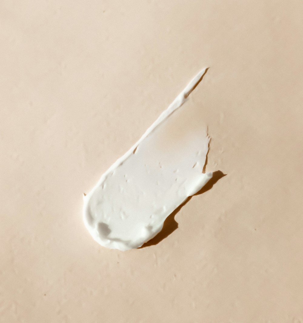 Refined shea butter smoothed on a neutral surface